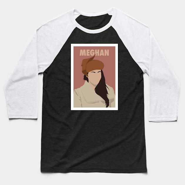 Meghan Markle Baseball T-Shirt by Mavioso Pattern